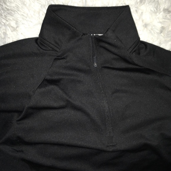 Adidas Black 1/4 ZIP Women’s Shirt Long Sleeves sz XL - Picture 5 of 6